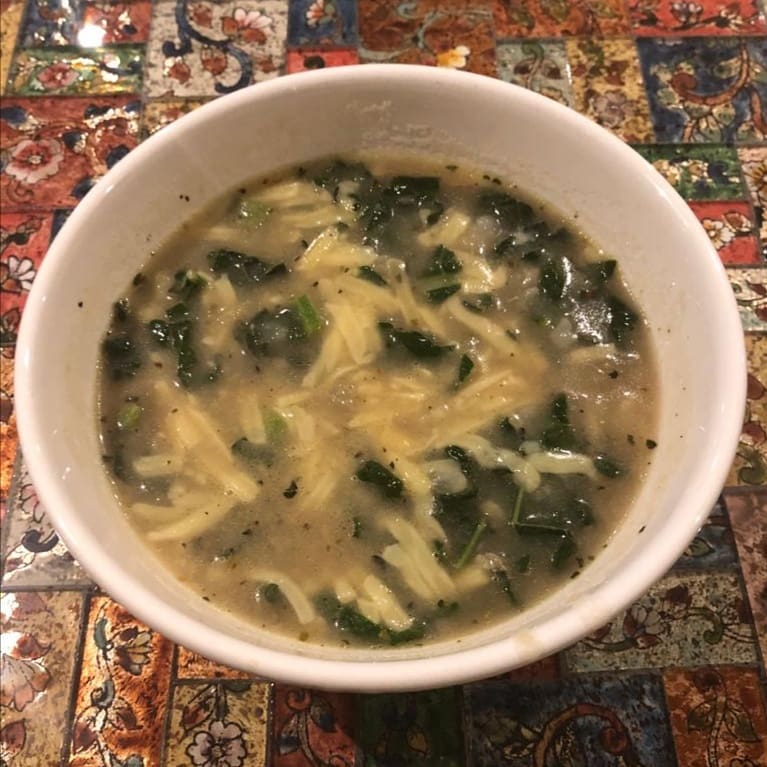 Fresh LocoFood kale and potato soup from @adamsjs13 #alwayslocal #alwaysorganic #workwithnature