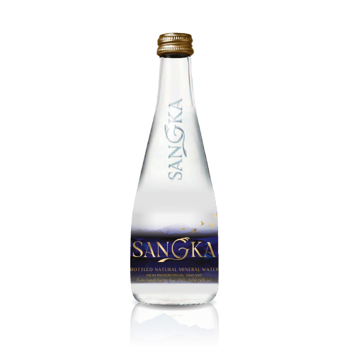 Sangka 20x330ml Glass Bottles - Alkaline Natural Mineral Water