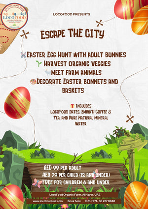 🌿✨ Exclusive Easter Sunday Adventure at LocoFood Organic Farm! ✨🌿