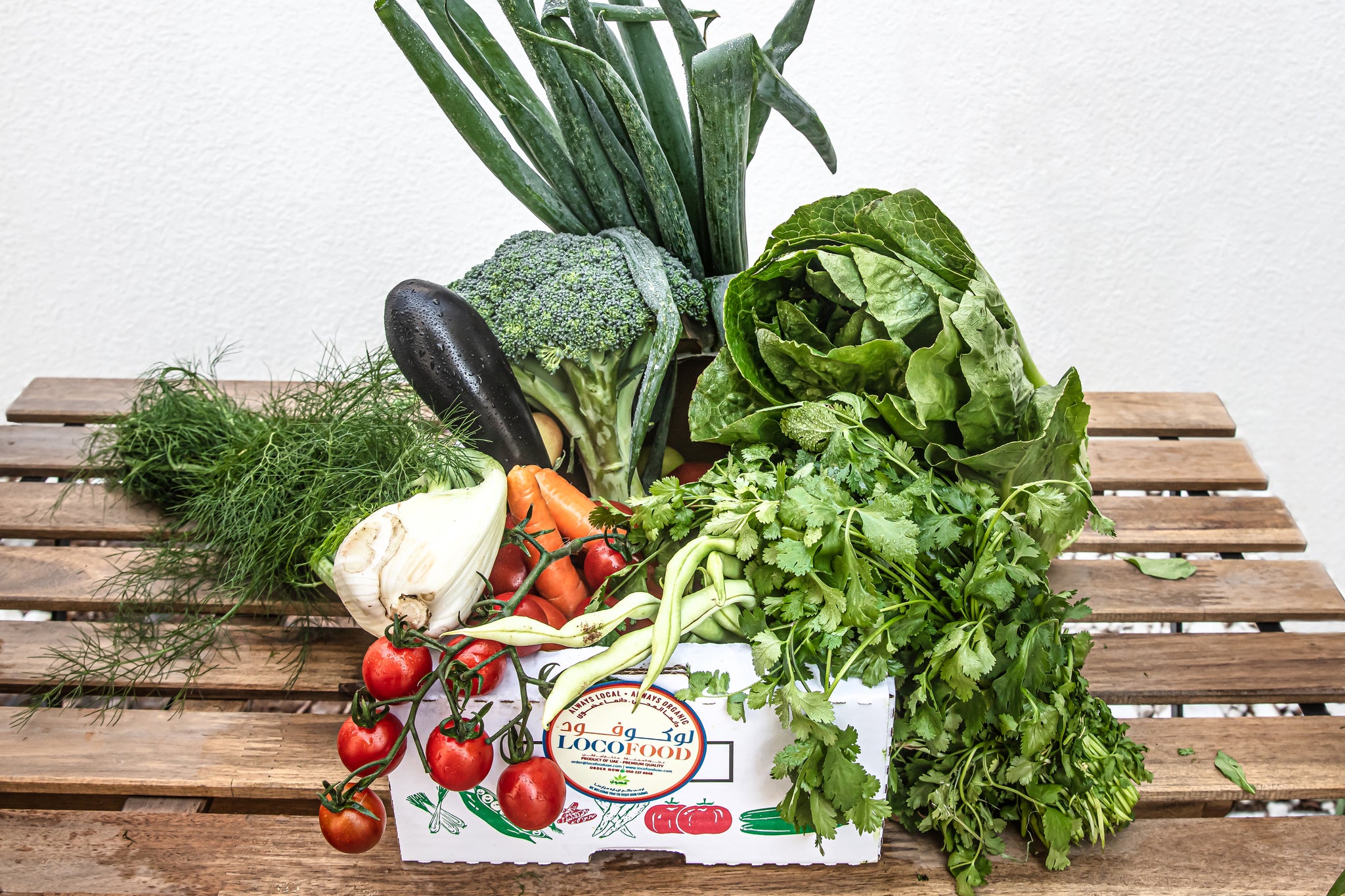organic vegetables in uae